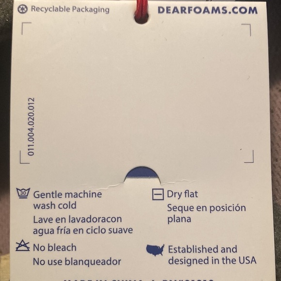 🌸NWT DEARFOAMS Womens Memory Foam Slippers - size Medium 7/8 - Picture 14 of 16